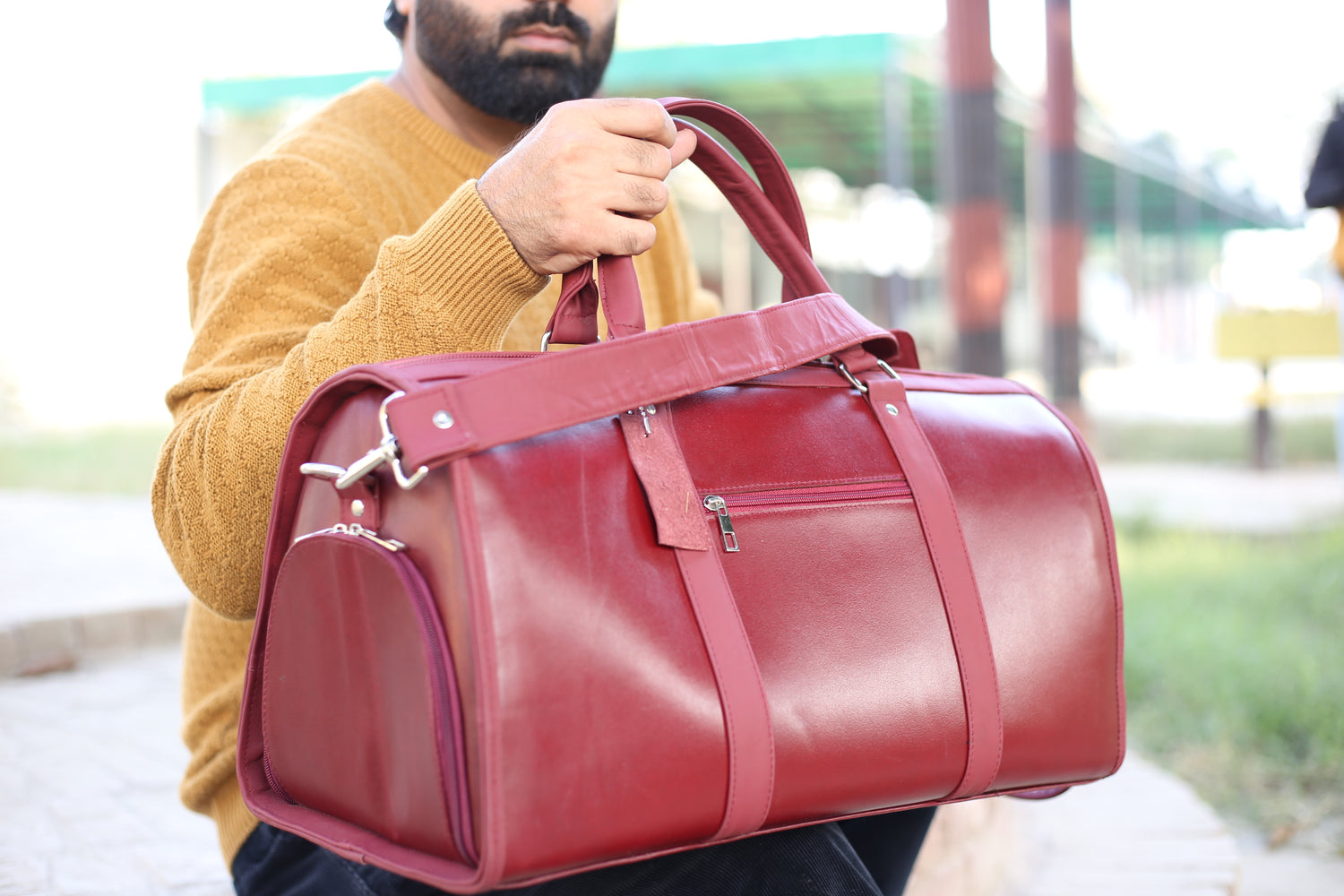 Leather Duffle Bag