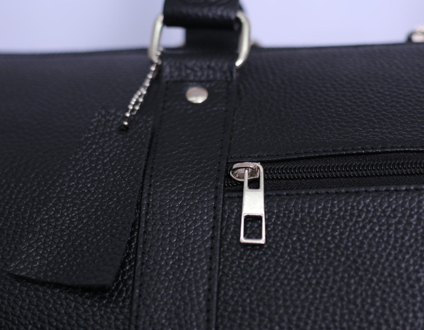 Leather Duffle Bag Black