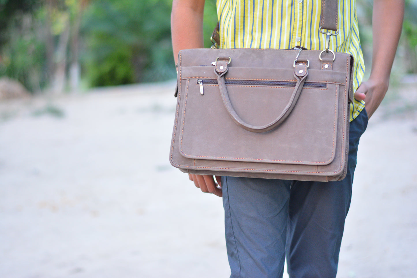 Leather Executive Laptop and Office Bag