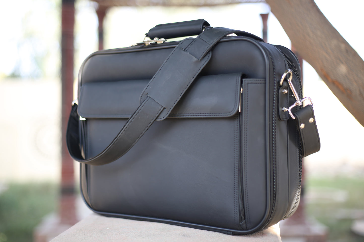 Leather Black Executive Briefcase