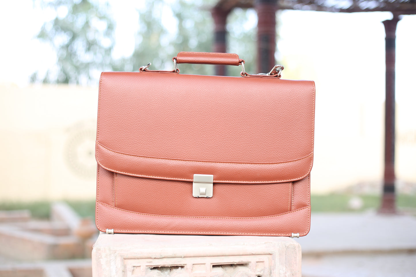 Leather Executive Light Brown Office Bag