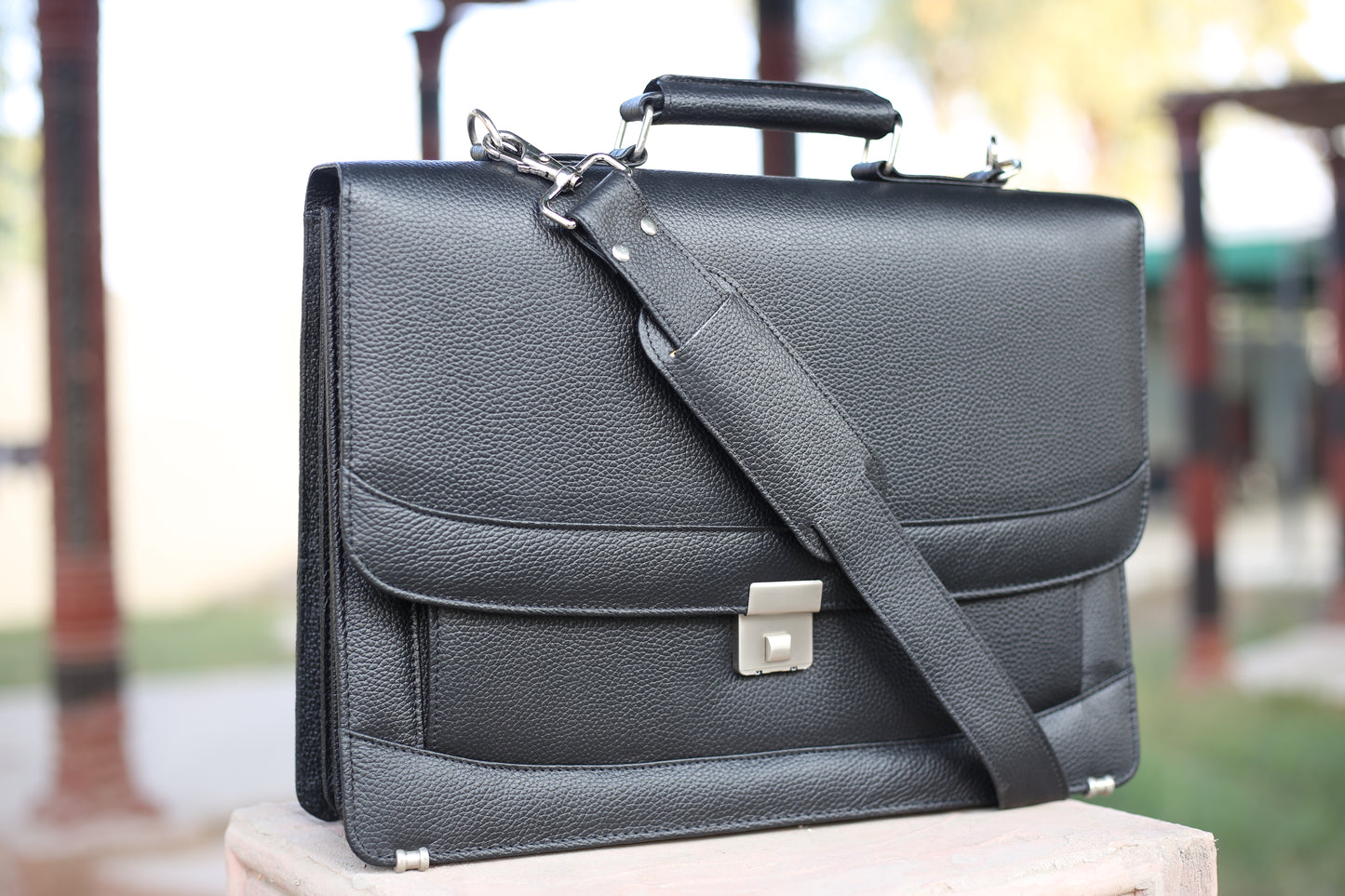 Leather Executive Black Office Bag