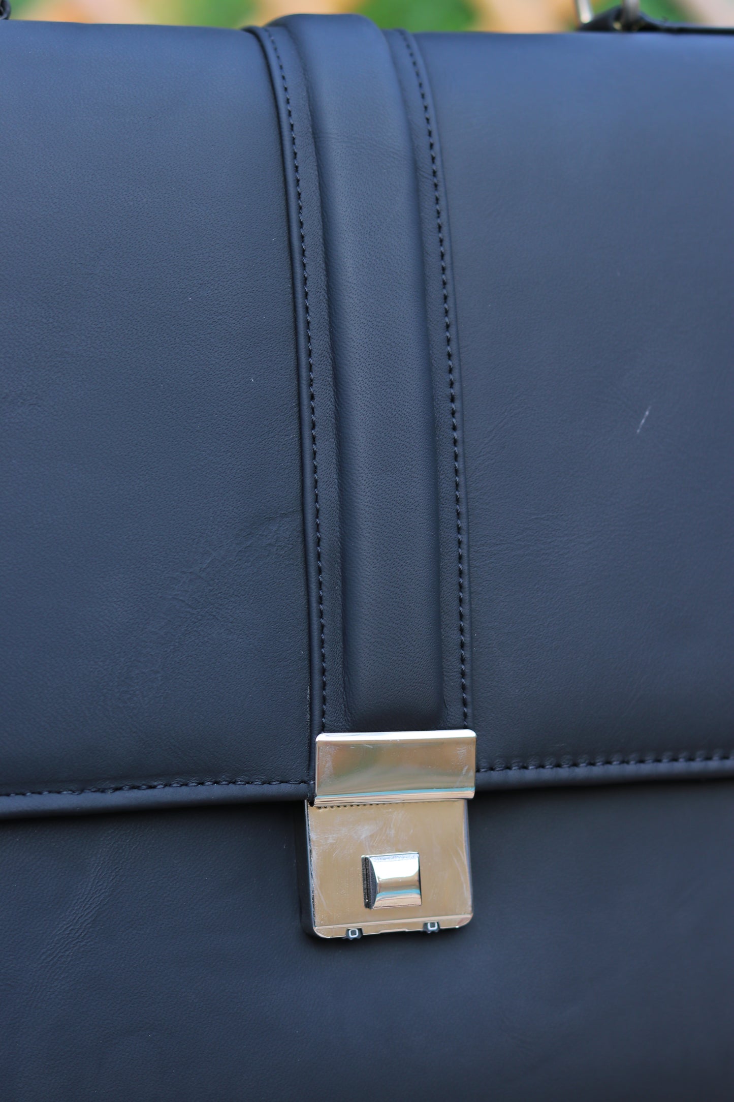 Leather Executive Office Bag Black